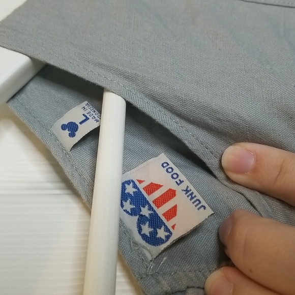 Junk Food x Disney Linen Blend Romper Shortalls Jumper, Women's L - Picture 5 of 8